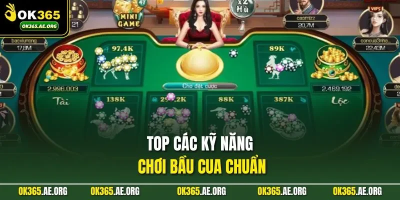 Mẹo Đánh Bầu Cua Trên Điện Thoại Dễ Thắng Nhất Tại OK365 3 Top các kỹ năng chơi bầu cua chuẩn